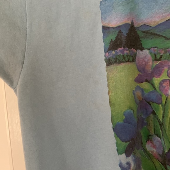 VTG 90s Single Stitch Poconos Shirt Deep L Sprague 1996 large X-Large medium - Picture 5 of 10